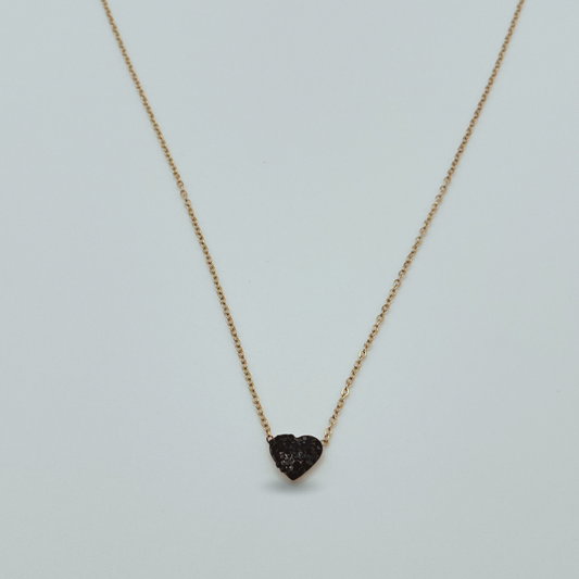 Collar Corazón negro