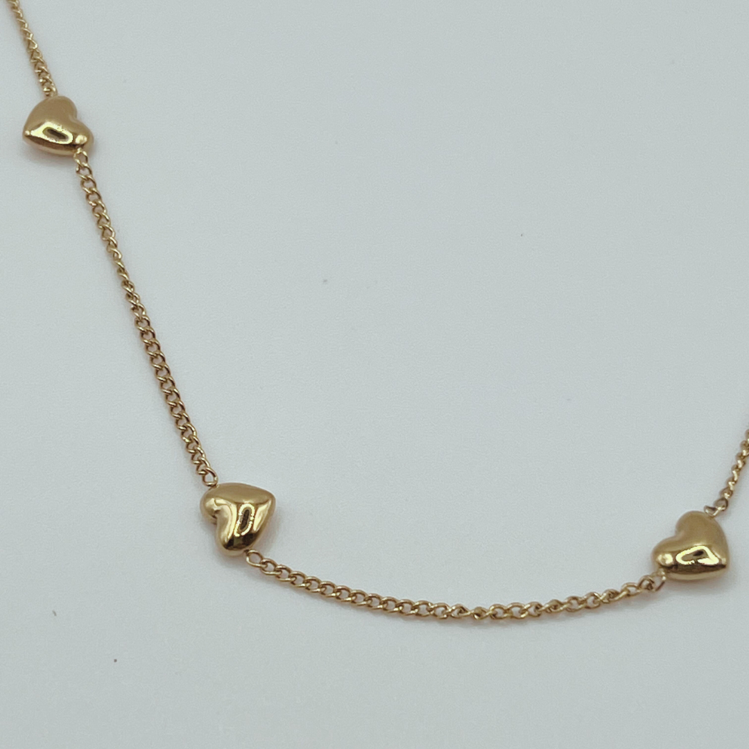 Collar Corazones Mini