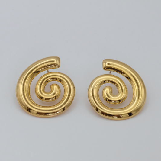 Aretes Espiral Gold