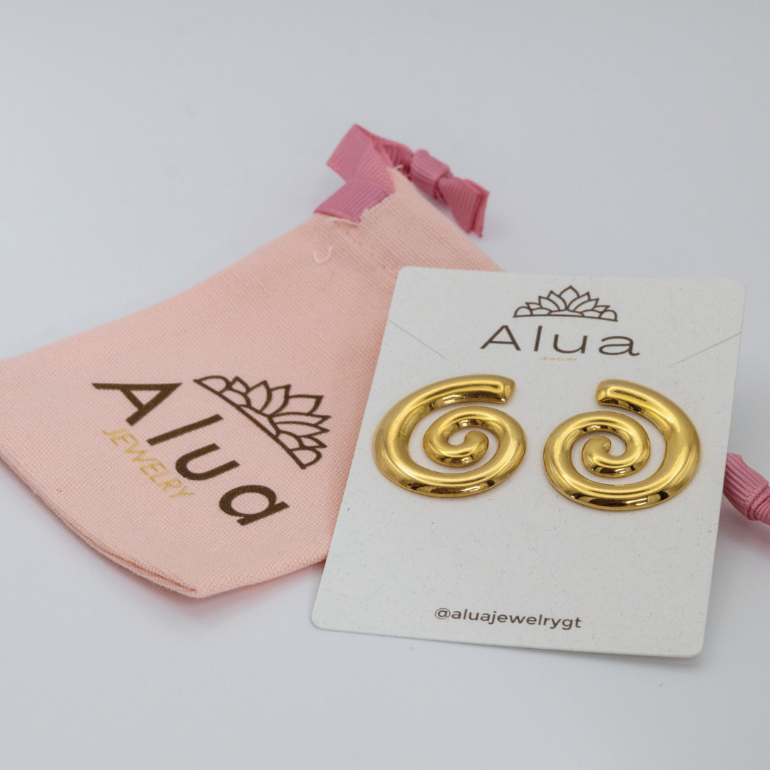 Aretes Espiral Gold