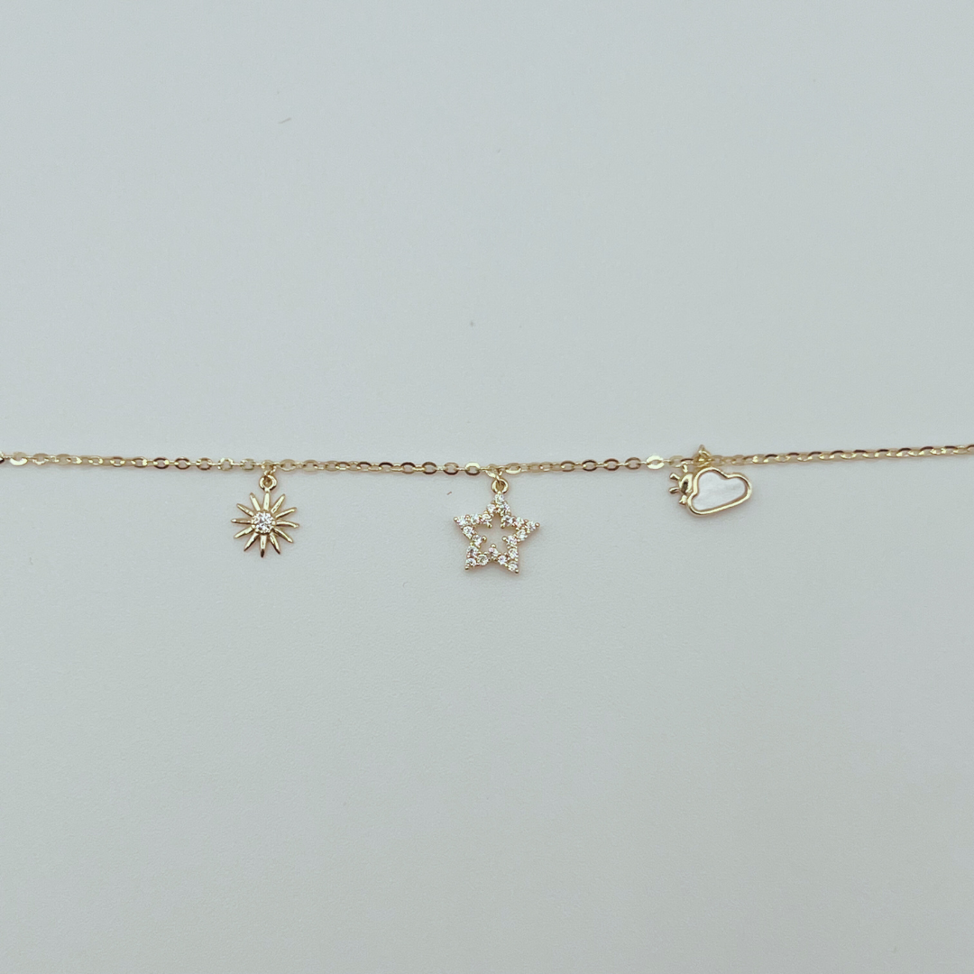 Pulsera de Estrellas Dijes