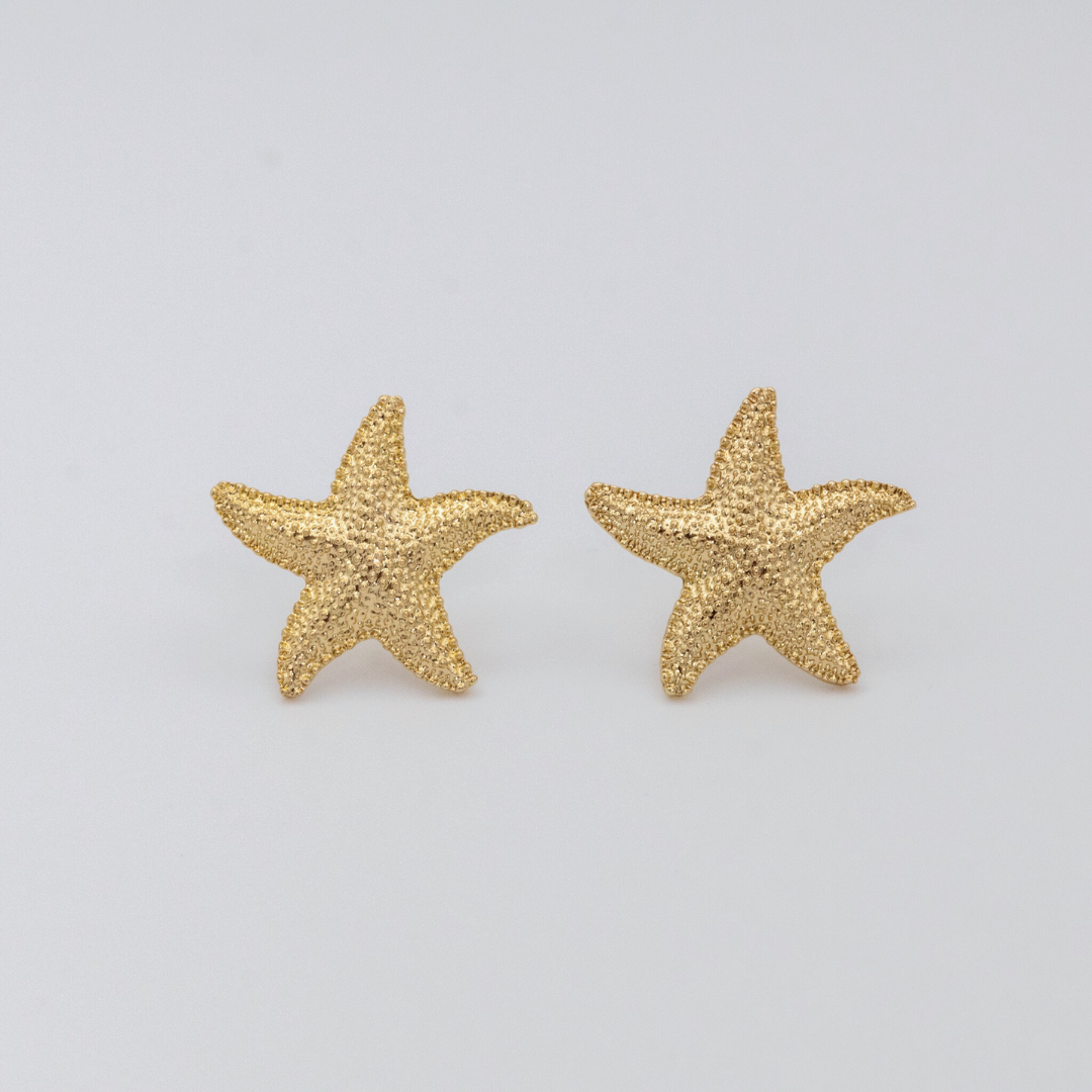 Aretes Estrella de Mar Topos Dorados