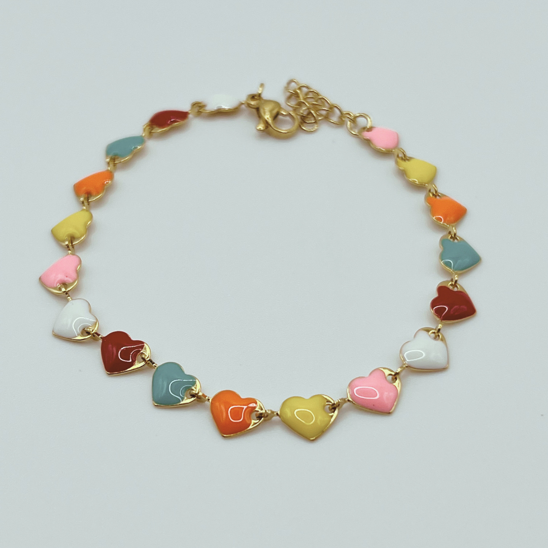 Pulsera Corazón Multicolor