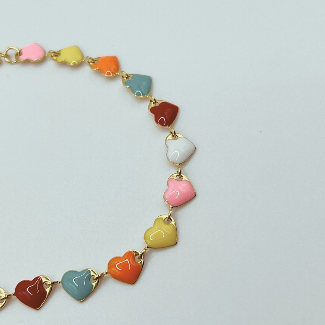 Pulsera Corazón Multicolor