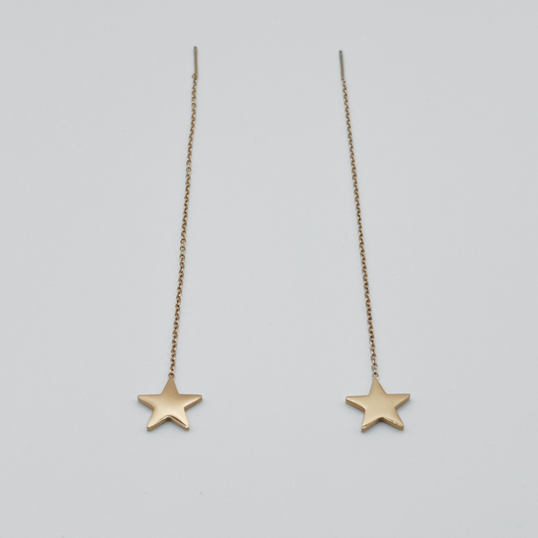 Aretes Largo estrella