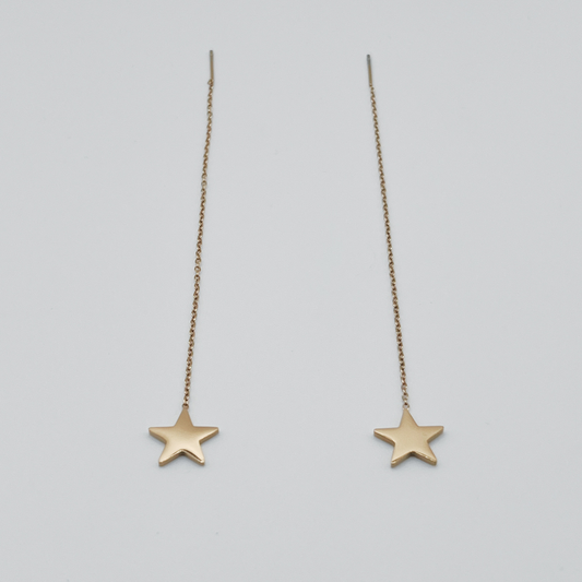 Aretes Largo estrella