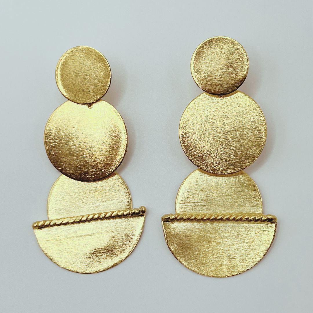 Aretes Círculos largos Gold