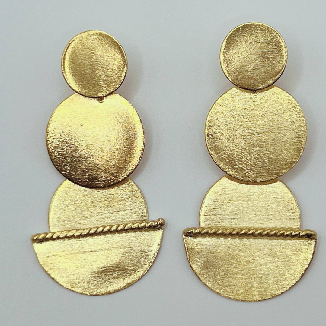 Aretes Círculos largos Gold