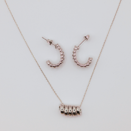 Collar set x 2 conchita Silver