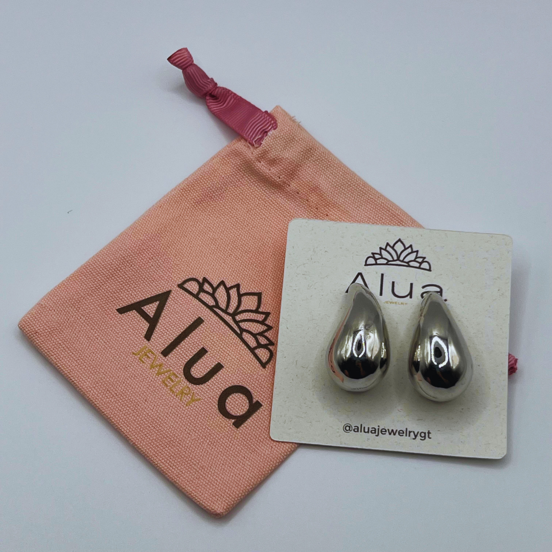 Aretes gota silver