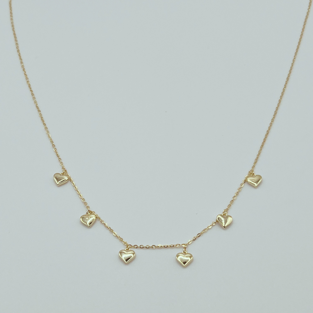 Collar de Baby Corazones Gold