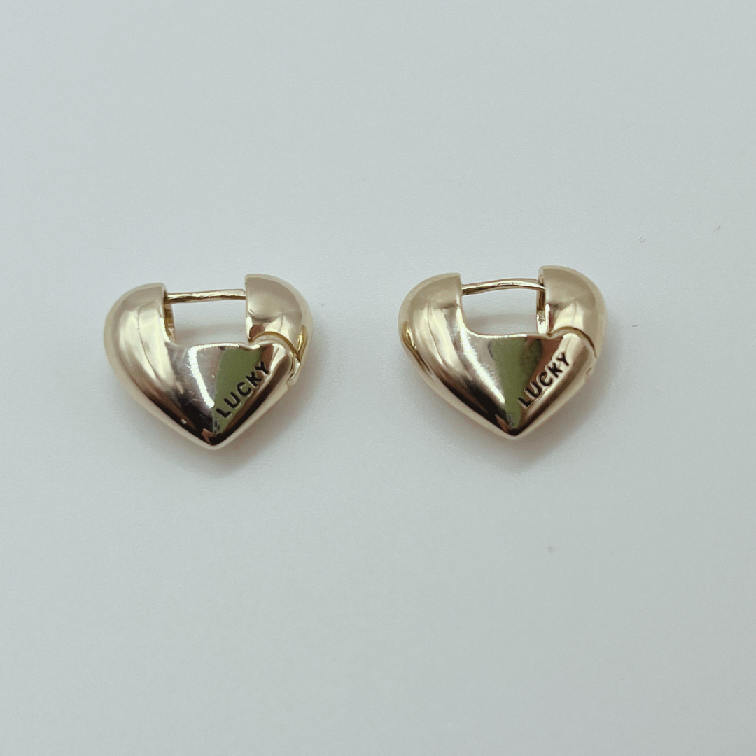 Aretes Corazón Clip gold