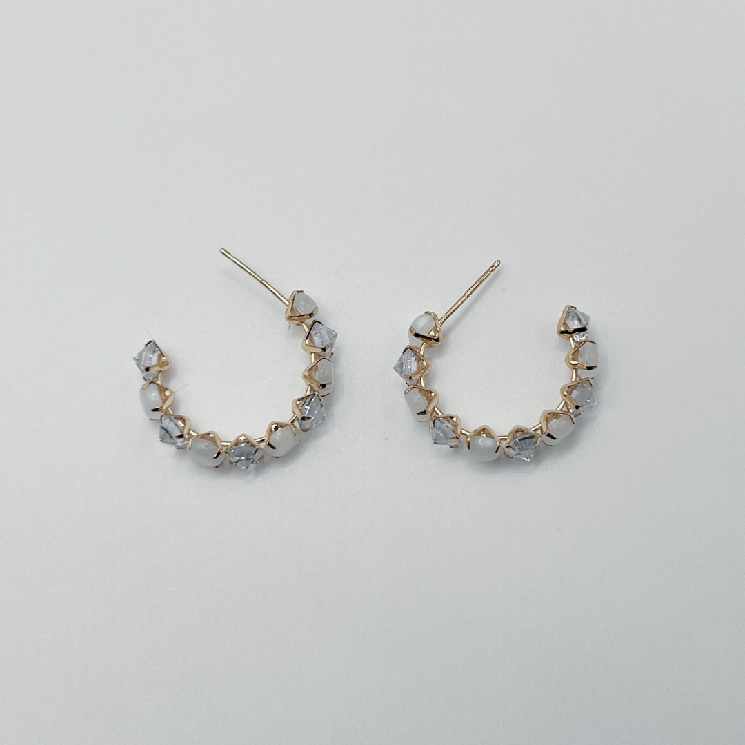 Aretes Gold con Gemas