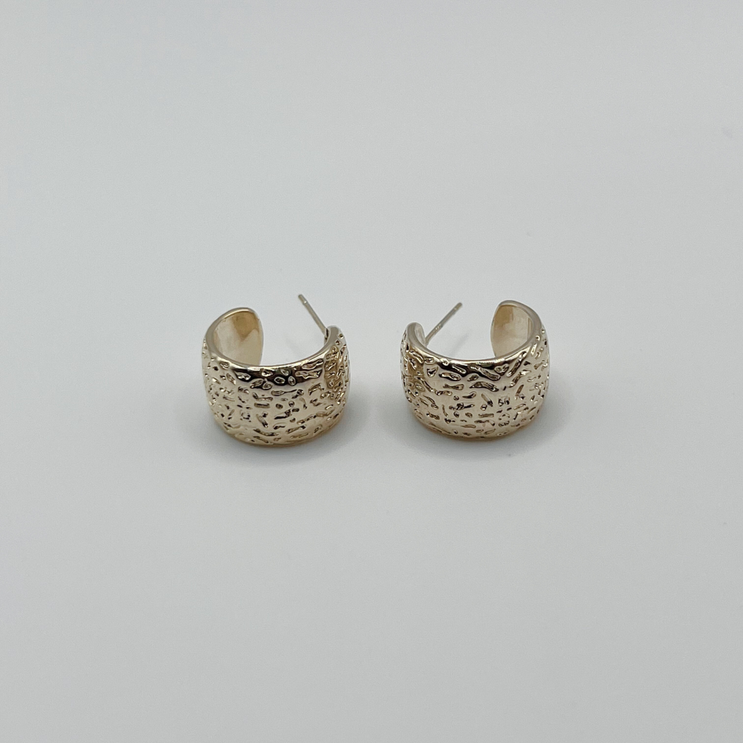 Aretes Gold texturizados