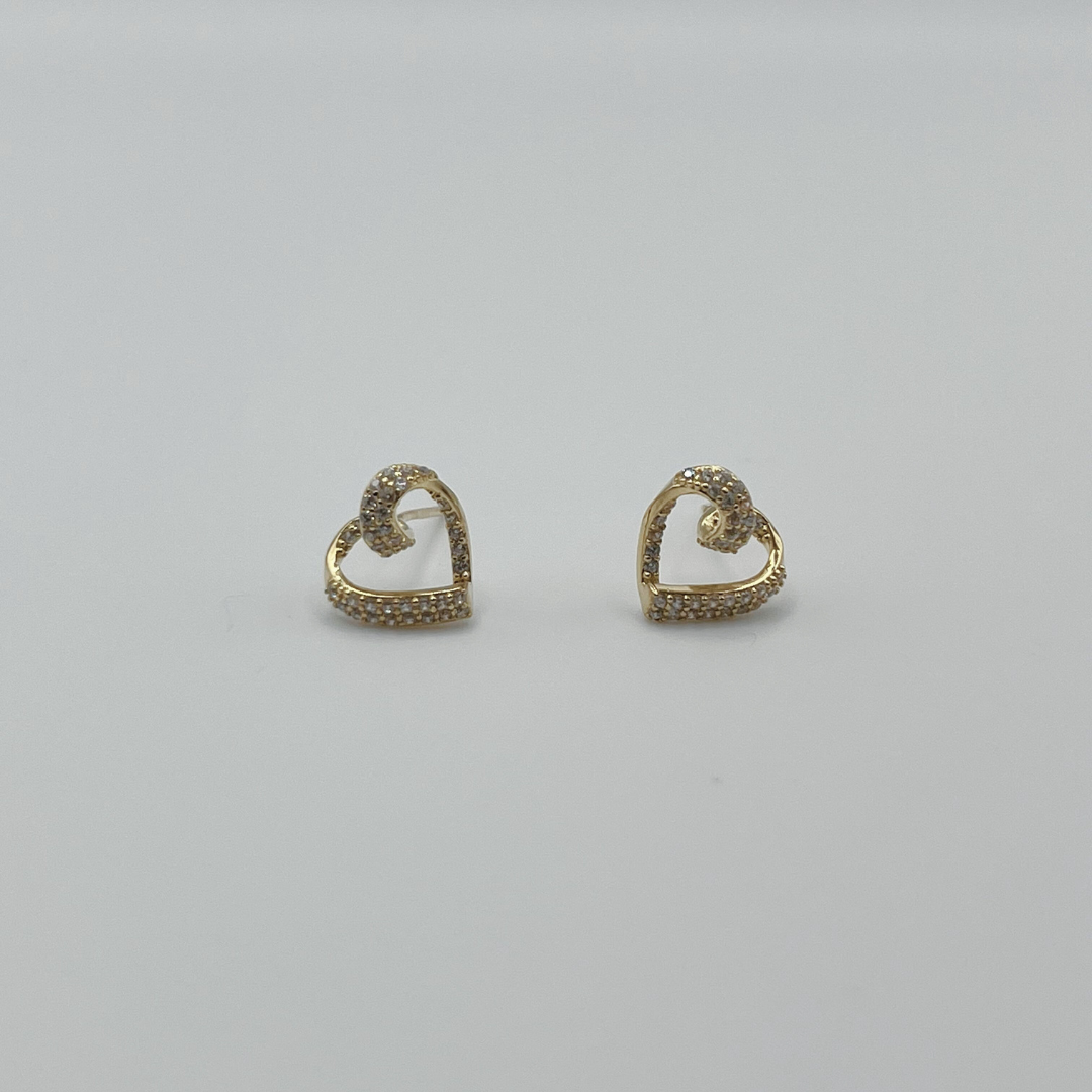 Aretes Corazón Gold