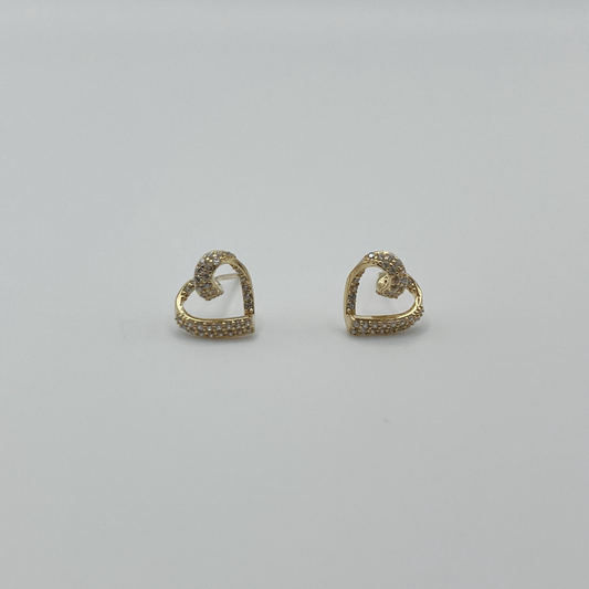 Aretes Corazón Gold