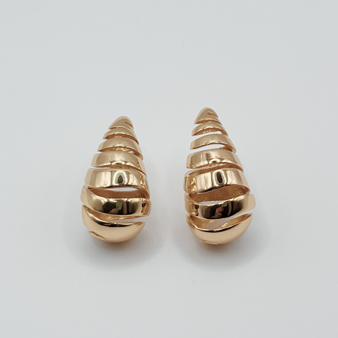 Aretes gota Abiertos Gold