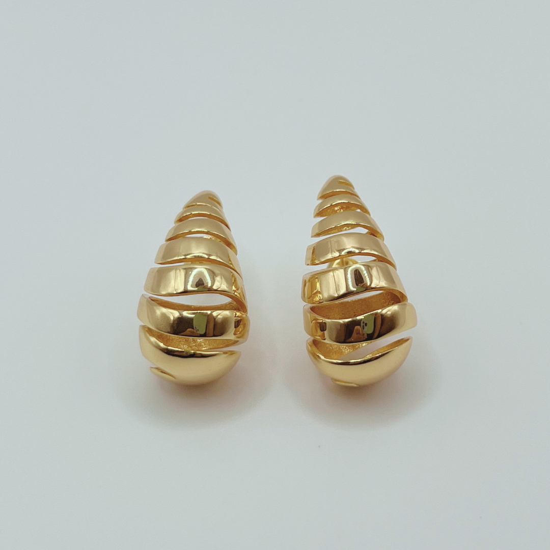 Aretes gota Abiertos Gold