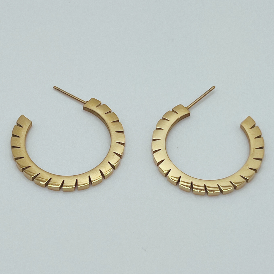 Aretes Argollas con Abertura