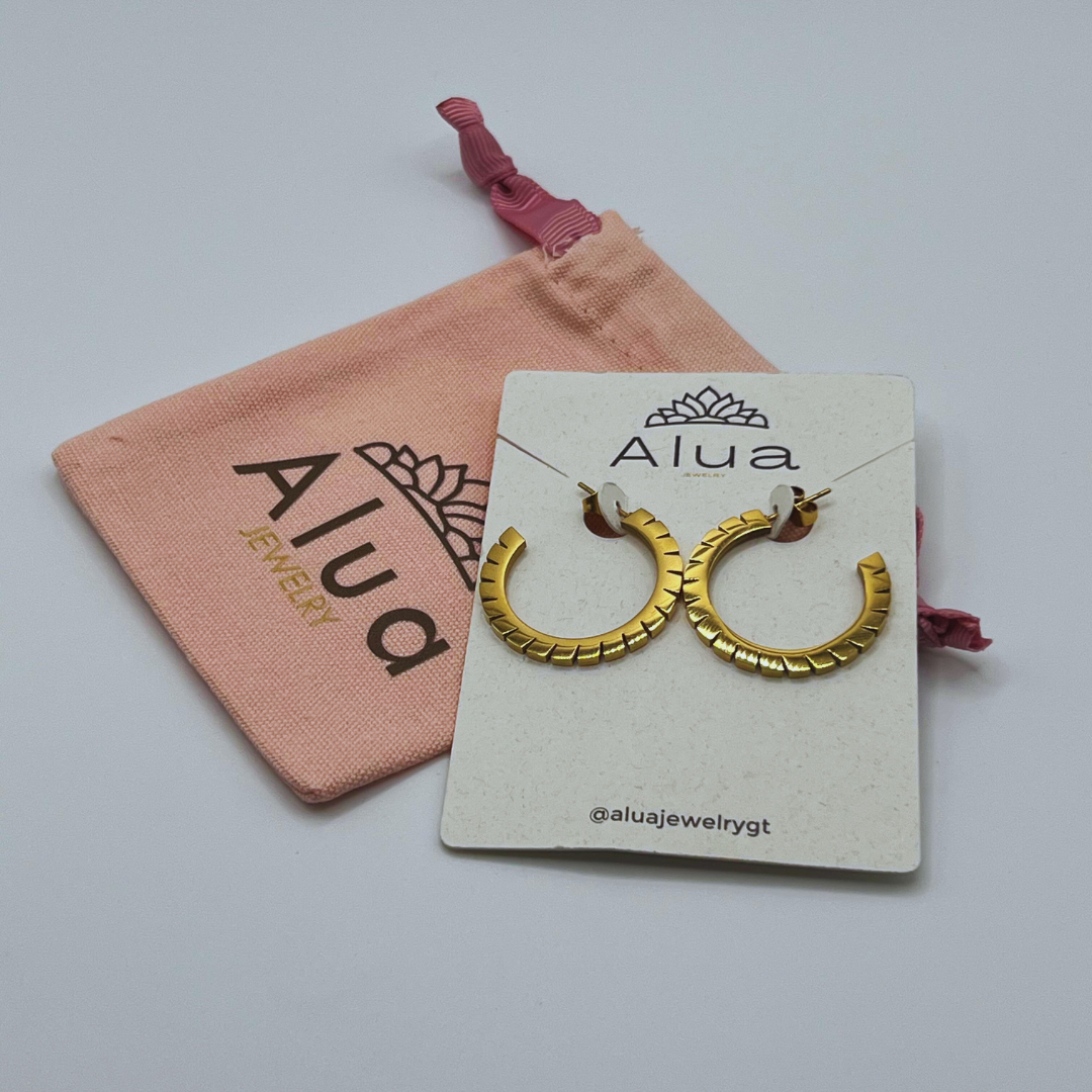 Aretes Argollas con Abertura