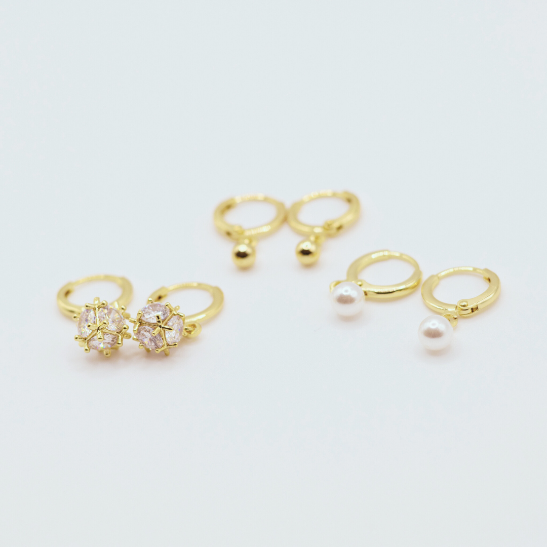 Aretes Argollas set de 3