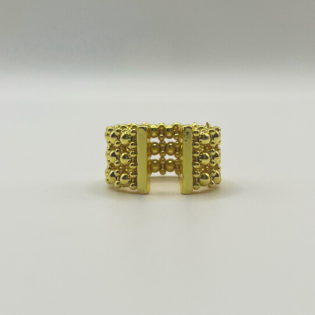 Anillo Tejido Dorado