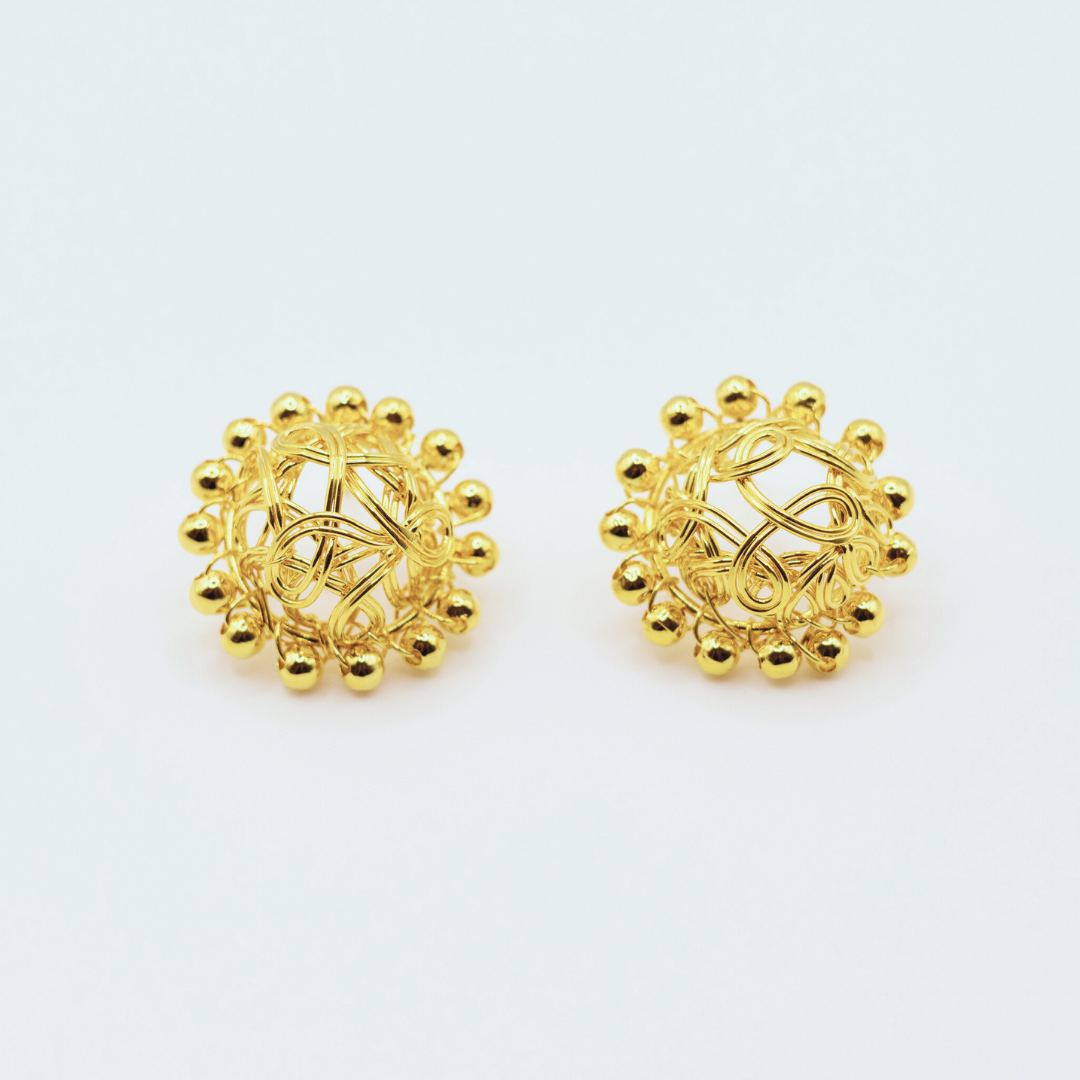 Aretes Concha Dorados