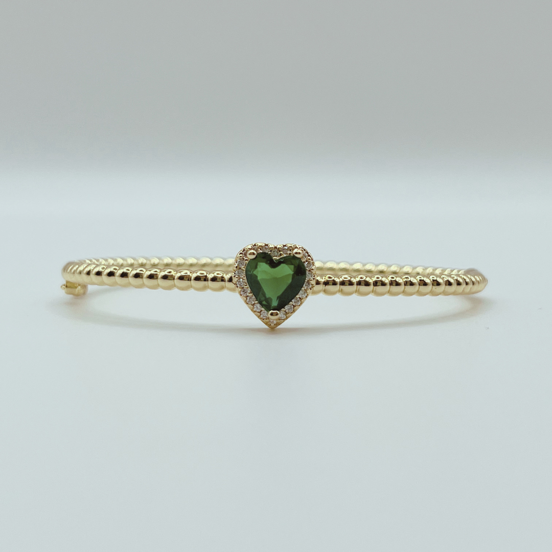 Pulseras Bracelet de Corazón Verde