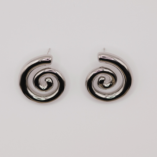 Aretes Espiral Silver