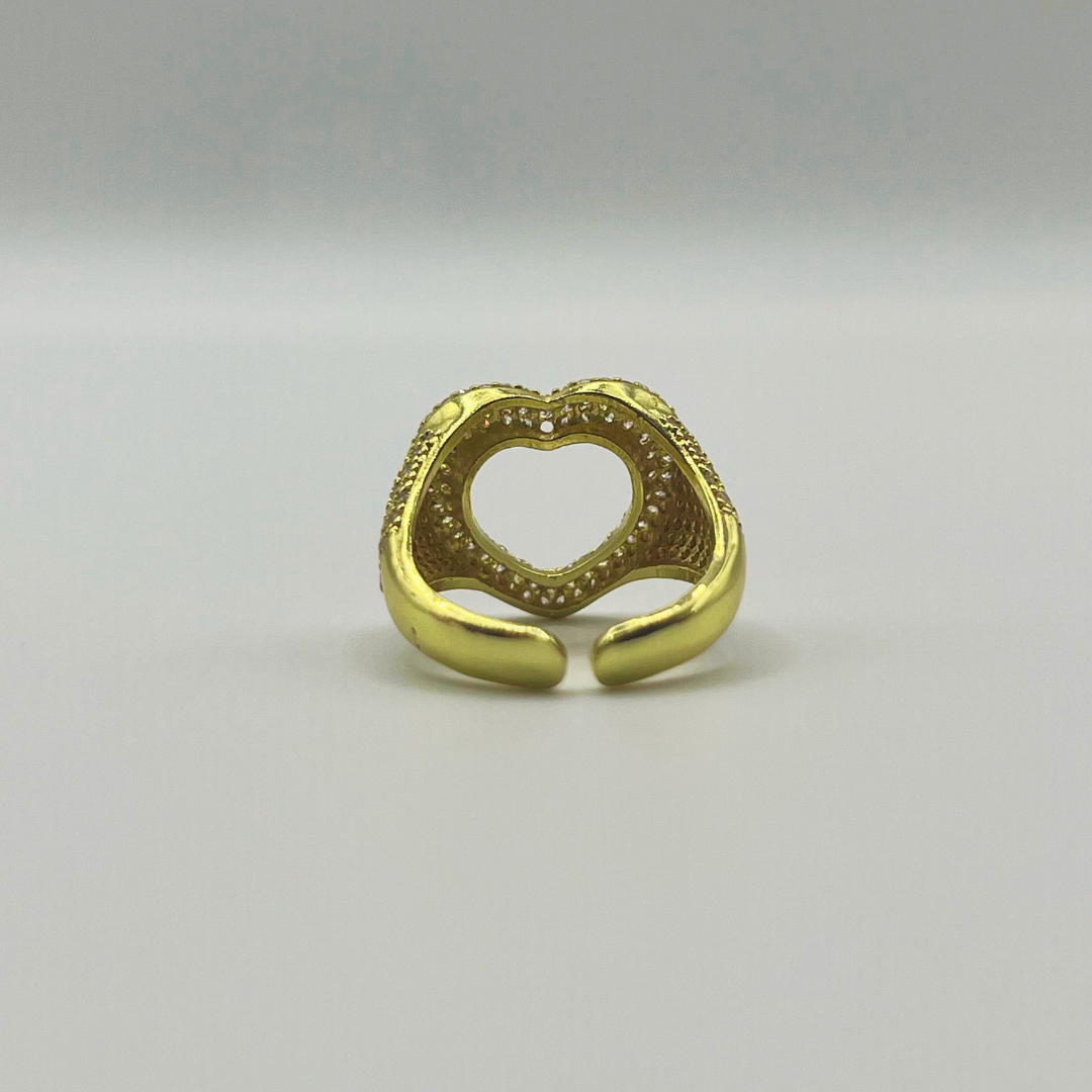 Anillo ajustable corazón