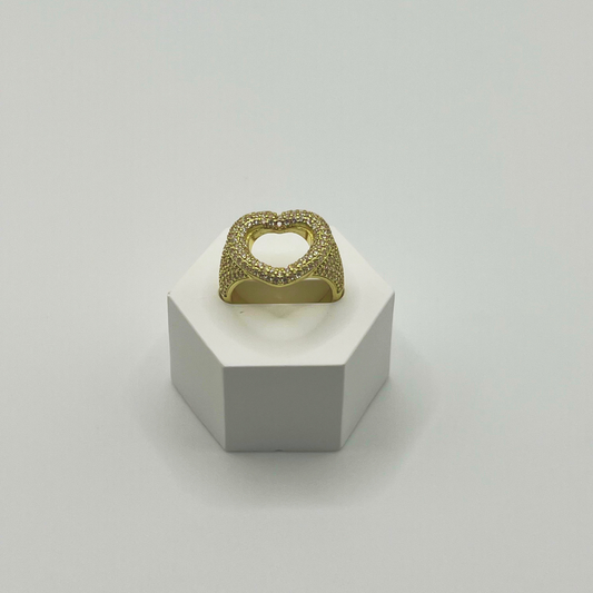 Anillo ajustable corazón