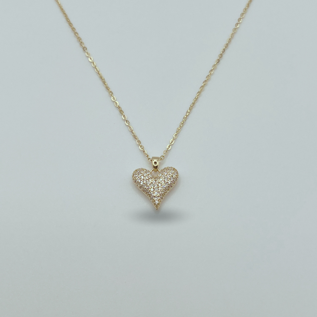 Collar Corazón con Brillantes