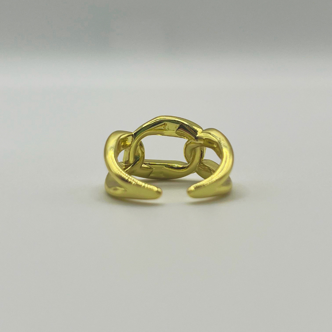 Anillo Cadena dorado