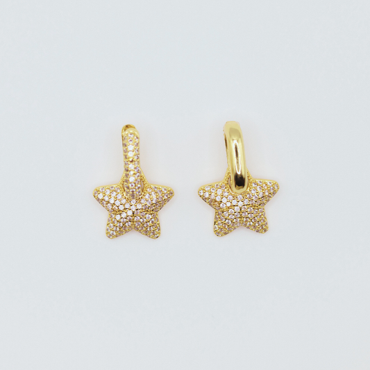 Aretes Estrella Dorado