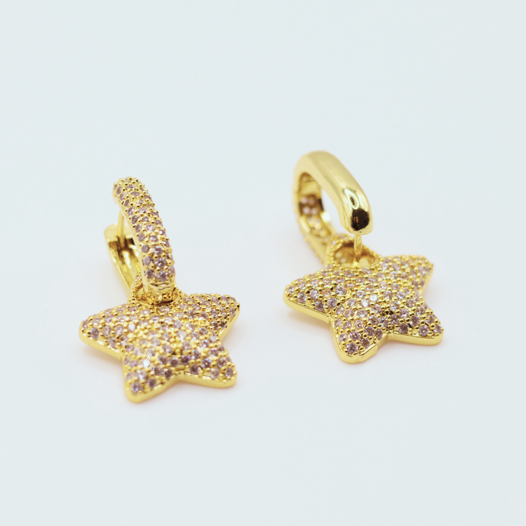 Aretes Estrella Dorado