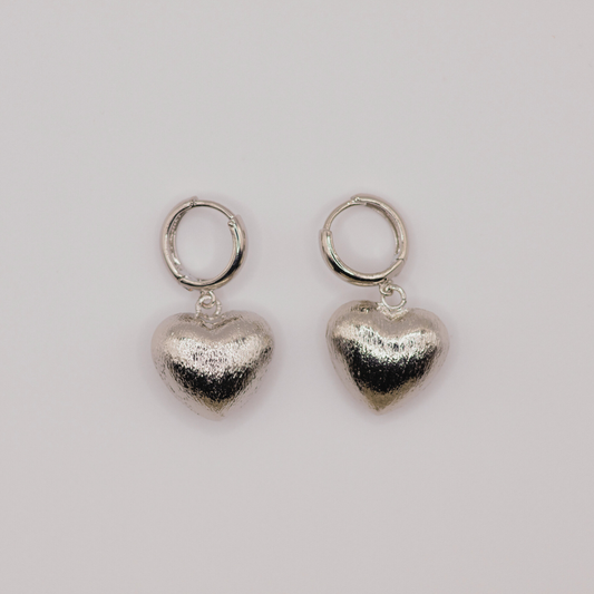 Aretes Corazón Silver