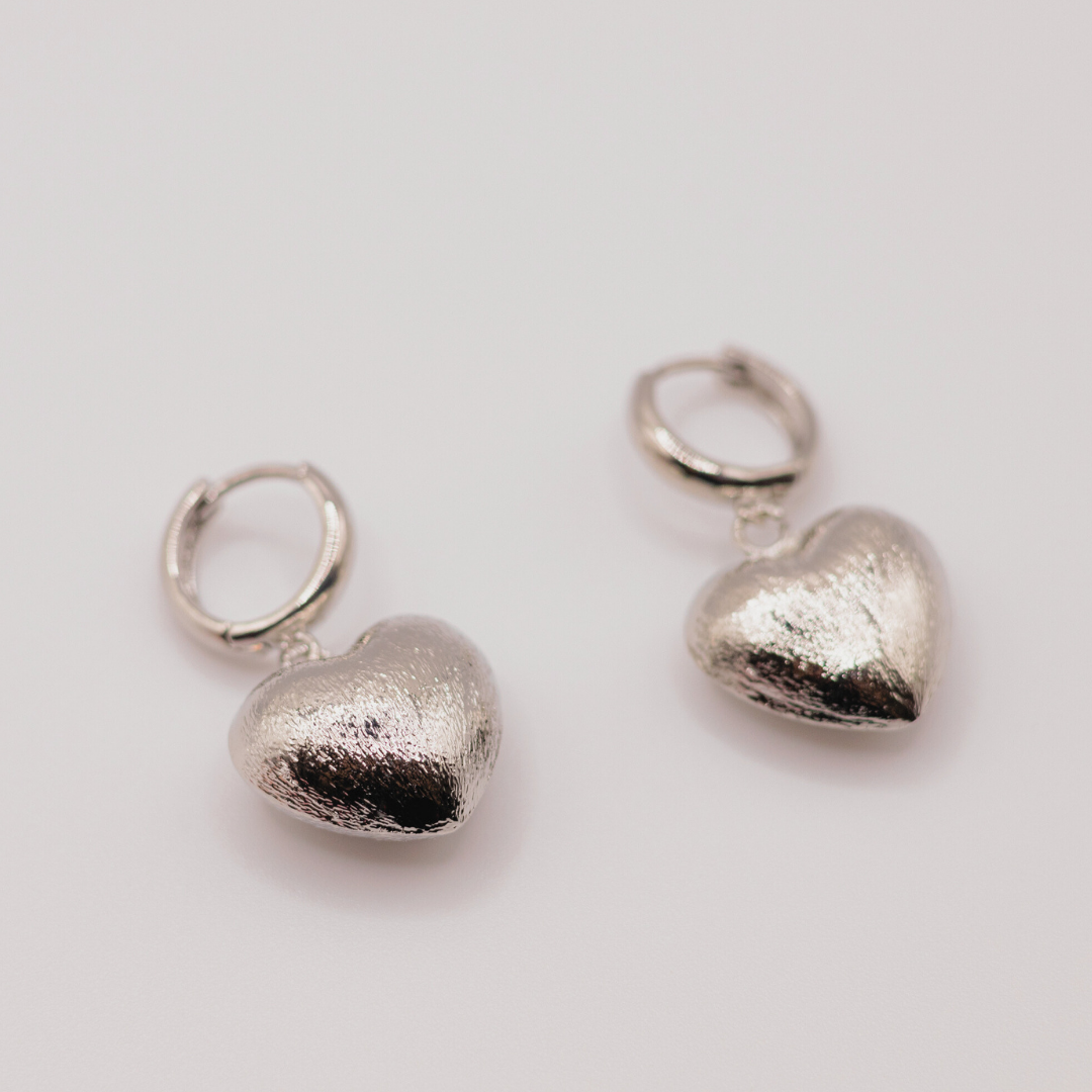 Aretes Corazón Silver