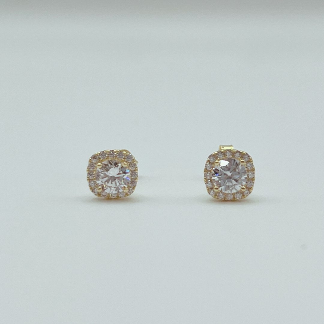 Aretes Topos con Brillante