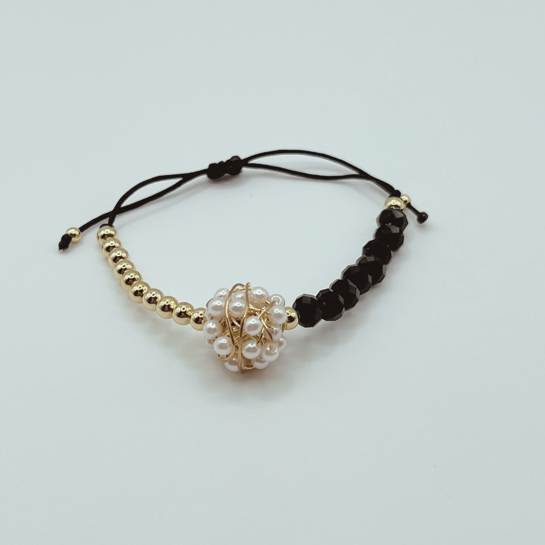 Pulsera Bola con Perlas