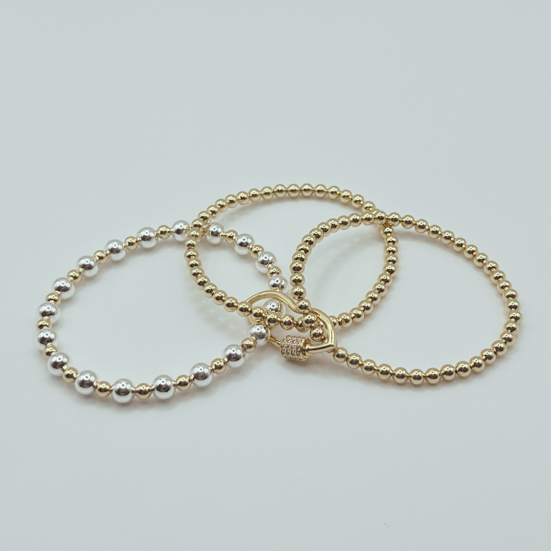 Pulsera Bolas Gold&Silver