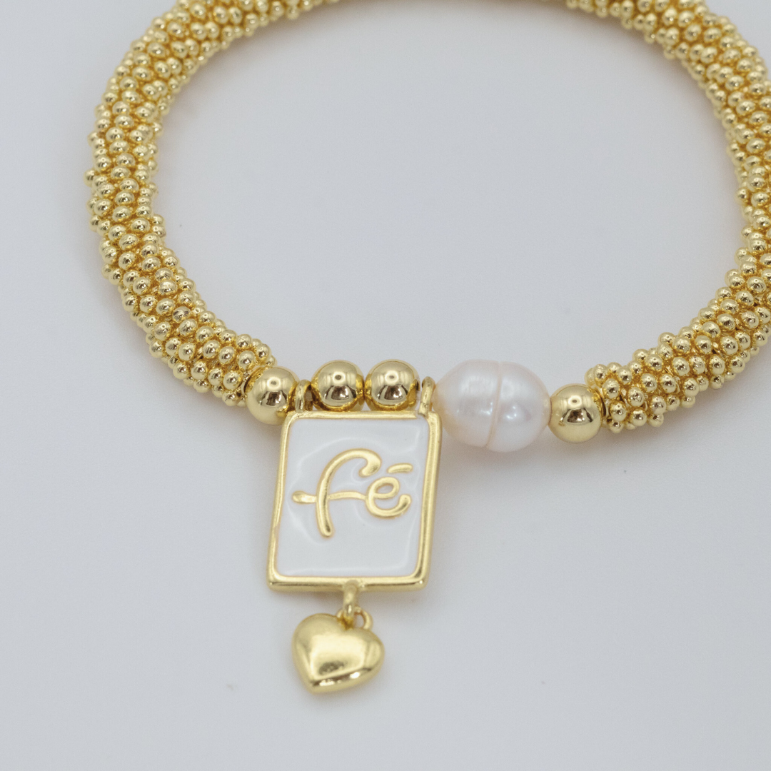 Pulsera Mini Balines Gold Fe