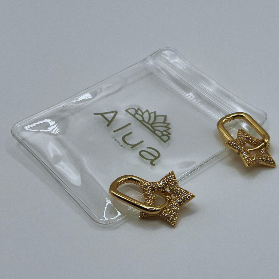 Aretes Estrellas y Brillantes